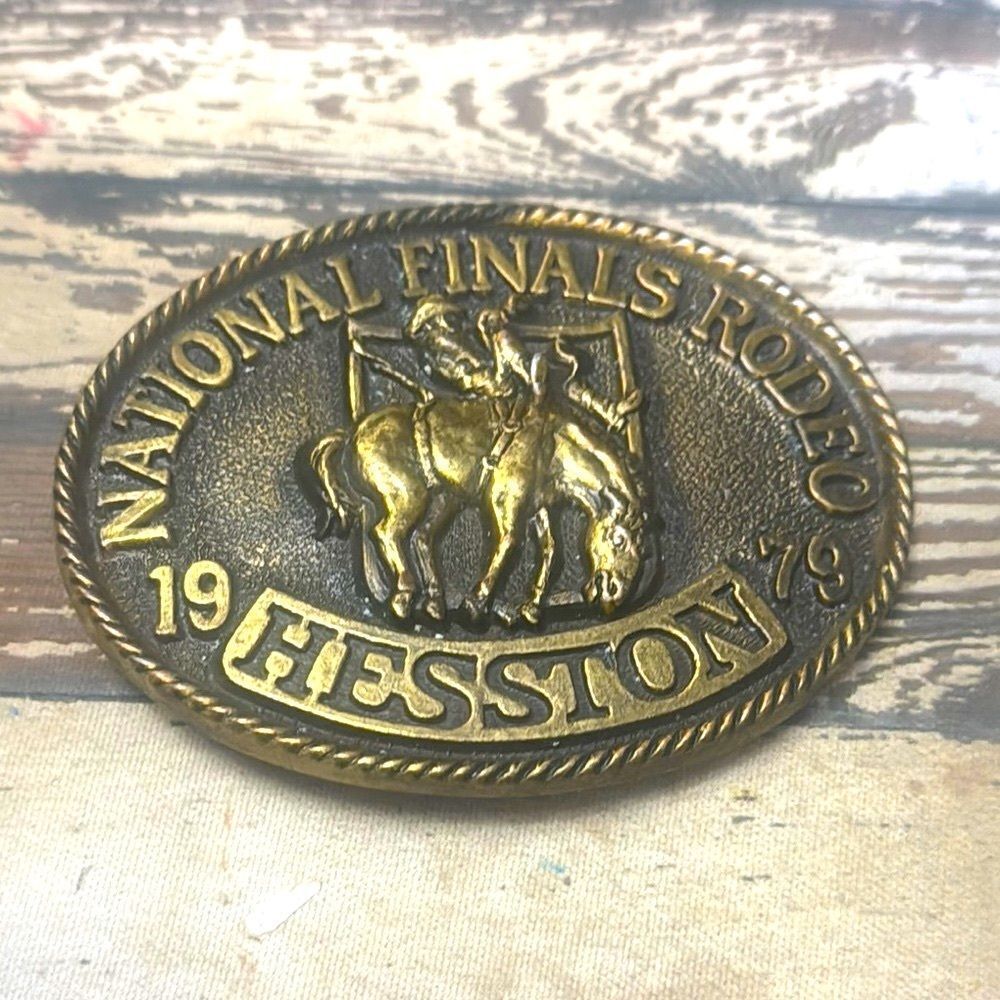 Hesston National Finals Rodeo *1979* Belt Buckle